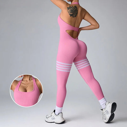 Athéna Jumpsuit – Combinaison Seamless Dos Nu Sculptante