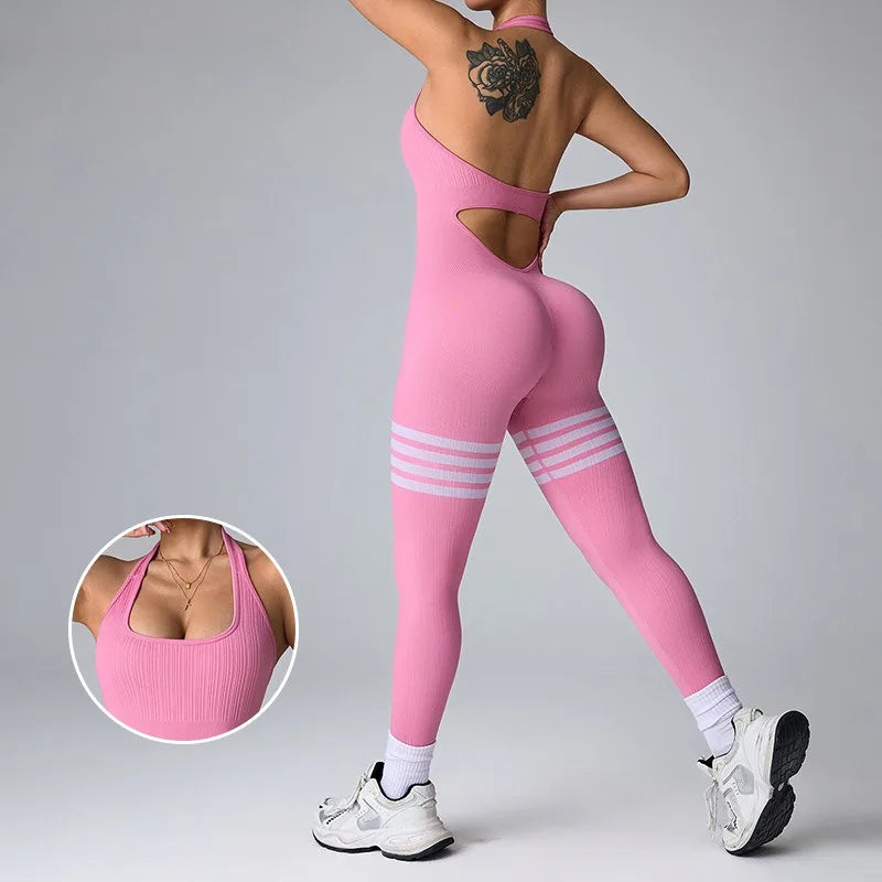 Athéna Jumpsuit – Combinaison Seamless Dos Nu Sculptante